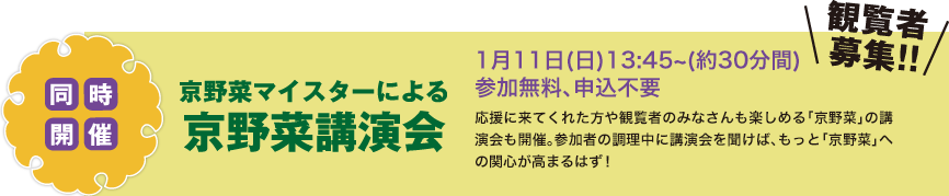 京野菜マイスター第1号による京野菜講演会
